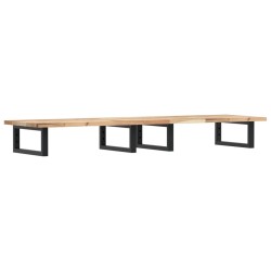 Étagère de vasque murale acier et bois massif d'acacia 630426630426