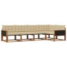 Ensemble de canapés d'extérieur 5 pcs Naturel et Beige 630432630432