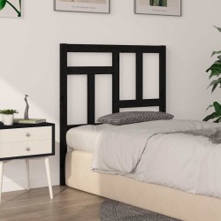 Tête de lit Noir 95,5x4x100 cm Bois massif de pin 630433630433