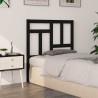 Tête de lit Noir 95,5x4x100 cm Bois massif de pin 630433630433