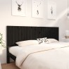 Tête de lit Noir 205,5x4x100 cm Bois massif de pin 630441630441