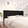 Tête de lit Noir 205,5x4x100 cm Bois massif de pin 630441630441
