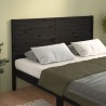 Tête de lit Noir 126x4x100 cm Bois massif de pin 630442630442