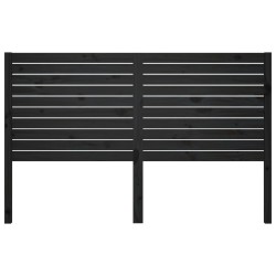 Tête de lit Noir 126x4x100 cm Bois massif de pin 630442630442