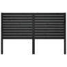 Tête de lit Noir 126x4x100 cm Bois massif de pin 630442630442