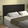 Tête de lit Noir 126x4x100 cm Bois massif de pin 630442630442