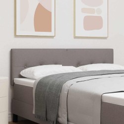 Tête de lit LED avec bandes LED Taupe 144 cm tissu 630449630449