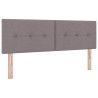 Tête de lit LED avec bandes LED Taupe 144 cm tissu 630449630449