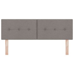 Tête de lit LED avec bandes LED Taupe 144 cm tissu 630449630449
