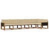 Ensemble de canapés d'extérieur 6 pcs Naturel et Beige 630452630452