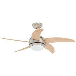 Ventilateur de plafond avec lumière et télécommande Ø 110 cm 630459630459