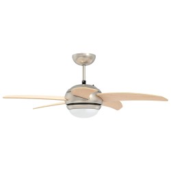 Ventilateur de plafond avec lumière et télécommande Ø 110 cm 630459630459