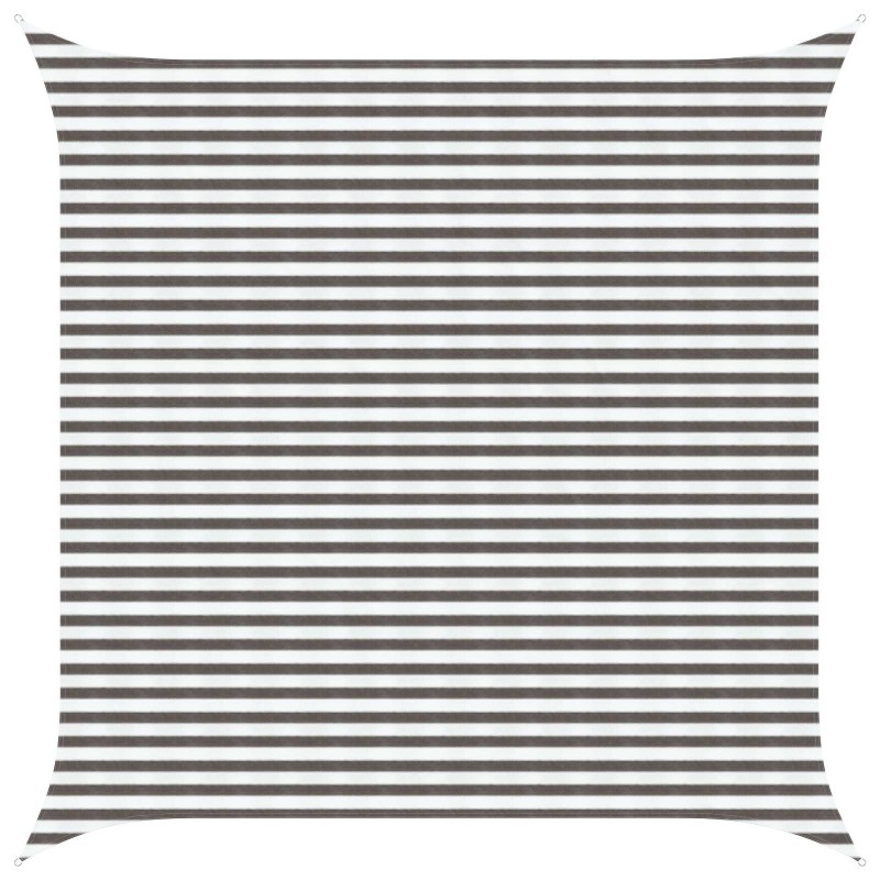 Voile d'ombre Gris clair et blanc 4 x 4 m HDPE 630471630471