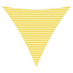 Voile d'ombre Jaune et blanc 5 x 5 x 5 m 100 % polyester Oxford 630473630473