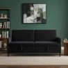 Sofa avec rangement Noir 192 x 78 x 87 cm Polyester 630480630480