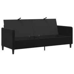 Sofa avec rangement Noir 192 x 78 x 87 cm Polyester 630480630480