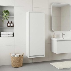 Meuble de lavabo mural Blanc 35 x 20 x 81 cm Bois d'ingénierie 630481630481