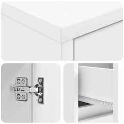 Meuble de lavabo mural Blanc 35 x 20 x 81 cm Bois d'ingénierie 630481630481
