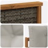 Sofa de milieu extérieur Bois d'Acacia Massif Naturel 630487630487
