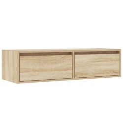 Meuble TV avec lumières LED chêne sonoma 100X35,5x25 cm 630495630495