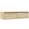 Meuble TV avec lumières LED chêne sonoma 100X35,5x25 cm 630495630495