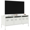 Meuble TV blanc 101,5x39x43,5 cm acier laminé à froid 630500630500