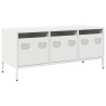 Meuble TV blanc 101,5x39x43,5 cm acier laminé à froid 630500630500