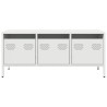 Meuble TV blanc 101,5x39x43,5 cm acier laminé à froid 630500630500