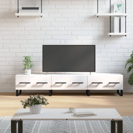 Meuble TV blanc 150x36x30 cm bois d'ingénierie 630502630502