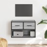 Meuble TV sonoma gris 60x31x39,5 cm bois d'ingénierie et métal 630505630505