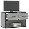 Meuble TV sonoma gris 60x31x39,5 cm bois d'ingénierie et métal 630505630505