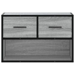 Meuble TV sonoma gris 60x31x39,5 cm bois d'ingénierie et métal 630505630505