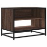 Meuble TV chêne marron 61x40x46 cm bois d'ingénierie et métal 630508630508
