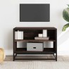 Meuble TV chêne marron 61x40x46 cm bois d'ingénierie et métal 630508630508