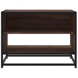 Meuble TV chêne marron 61x40x46 cm bois d'ingénierie et métal 630508630508