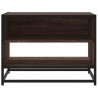 Meuble TV chêne marron 61x40x46 cm bois d'ingénierie et métal 630508630508