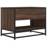 Meuble TV chêne marron 61x40x46 cm bois d'ingénierie et métal 630508630508