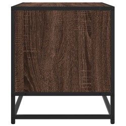 Meuble TV chêne marron 61x40x46 cm bois d'ingénierie et métal 630508630508