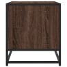 Meuble TV chêne marron 61x40x46 cm bois d'ingénierie et métal 630508630508