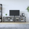 Meuble TV sonoma gris 200x30x50 cm bois d'ingénierie et métal 630515630515