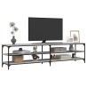 Meuble TV sonoma gris 200x30x50 cm bois d'ingénierie et métal 630515630515