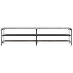 Meuble TV sonoma gris 200x30x50 cm bois d'ingénierie et métal 630515630515