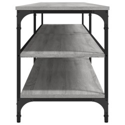 Meuble TV sonoma gris 200x30x50 cm bois d'ingénierie et métal 630515630515