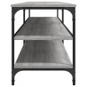 Meuble TV sonoma gris 200x30x50 cm bois d'ingénierie et métal 630515630515