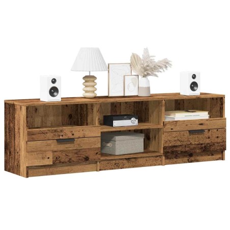 Meuble TV vieux bois 150x33,5x45 cm bois d'ingénierie 630516630516