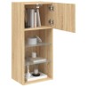 Meubles TV avec lumières LED 2 pcs chêne sonoma 40,5x30x90 cm 630517630517