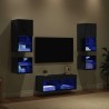 Meubles TV muraux 8 pcs Chêne noir Bois d'ingénierie 630519630519