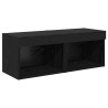 Meubles TV muraux 8 pcs Chêne noir Bois d'ingénierie 630519630519