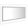 Miroir à LED de salle de bain Gris béton 100x8,5x37cm Acrylique 630521630521