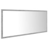 Miroir à LED de salle de bain Gris béton 100x8,5x37cm Acrylique 630521630521